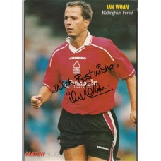 Signed picture of Ian Woan the Nottingham Forest footballer